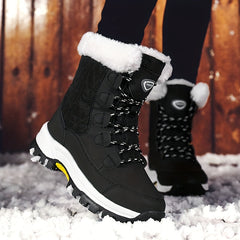 Women's Waterproof Winter Snow Boots Anti slip Warm Faux Fur Outdoor