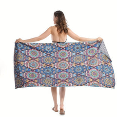 Quick-drying Beach Towels Full Totem Design Soft Lightweight Towels