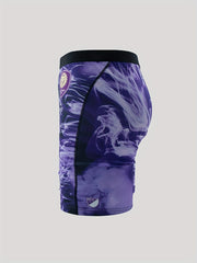 Men's Smoke Pattern Boxers High Stretch Swim Trunks