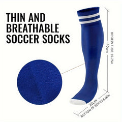3 Pairs Soccer Football Socks For Youth Baseball Softball Socks