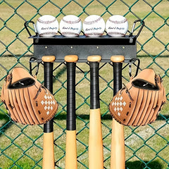 Metal Wall Mounted Bat Storage Rack Baseball Display Rack Minimalist Bat Stand