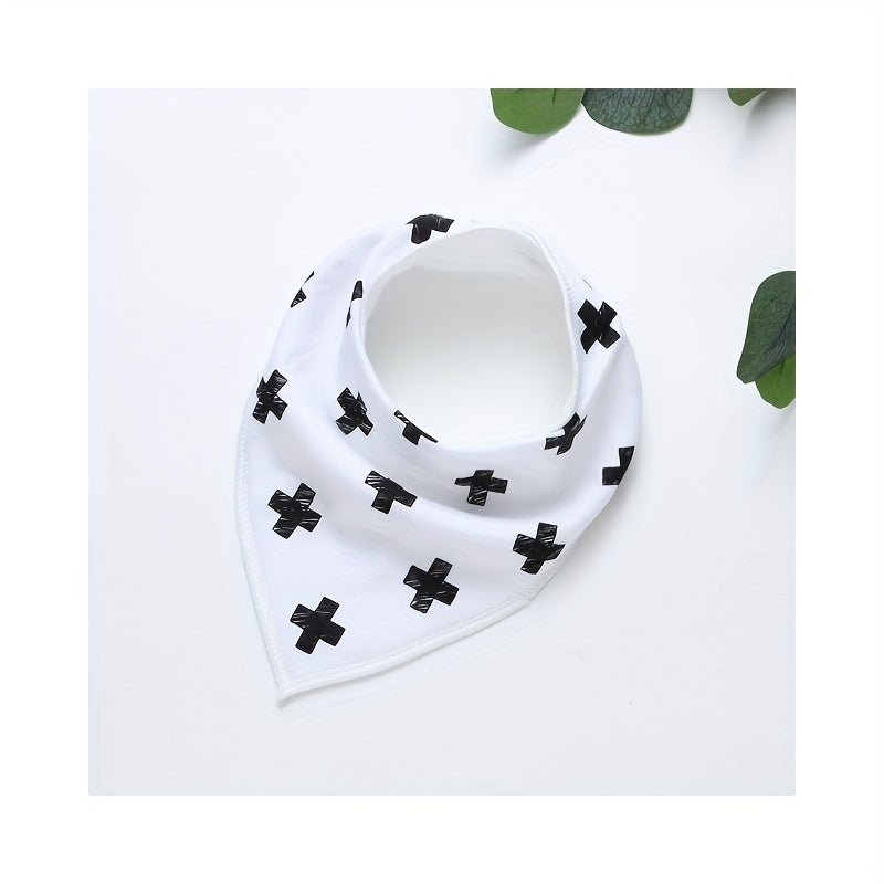 5pcs Baby Cotton Absorbent Bibs Newborn Feeding Bibs