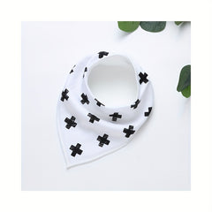 5pcs Baby Cotton Absorbent Bibs Newborn Feeding Bibs