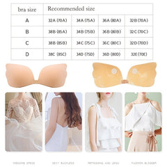 Invisible Strapless Push Up Bra Reusable Magic Sticky Adhesive Bra