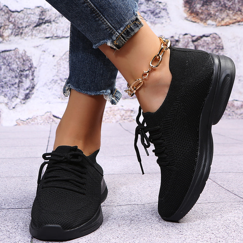 Stylish Lace up Sneakers Walking Running Shoes