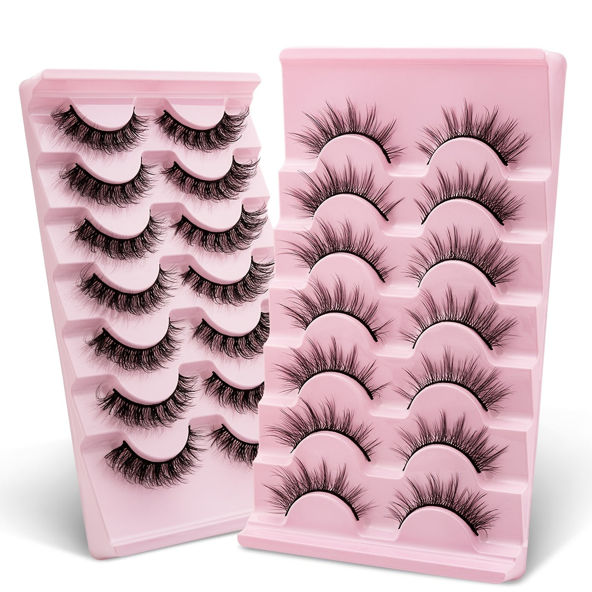 Wispy Mink Lashes 3D Cat Eye Pack 7 Pairs False Eyelashes