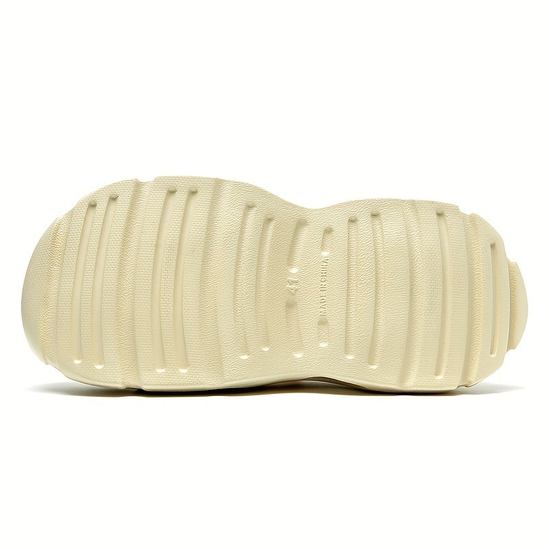 Men's Breathable Lace Up Cut Out Clog Sneakers