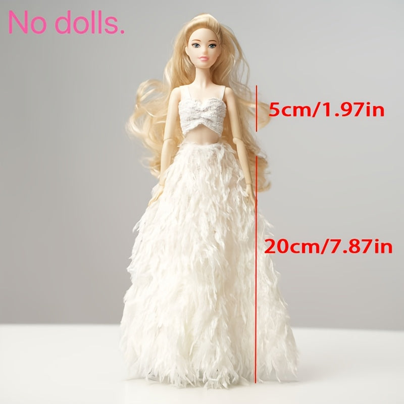 Handcrafted Wedding Dress for 11 8 inch Dolls Evening Wear and Proms