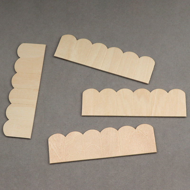 12 Pack Dollhouse Small House Roof Wooden Tiles