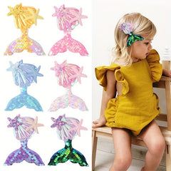 Mermaid Tail & Starfish Hair Clips for Baby Girls