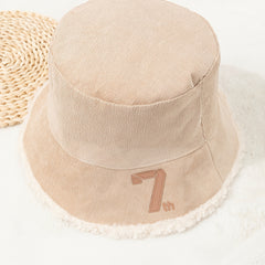 Reversible Thermal Bucket Hat Embroidery Fishermen Hat for Women