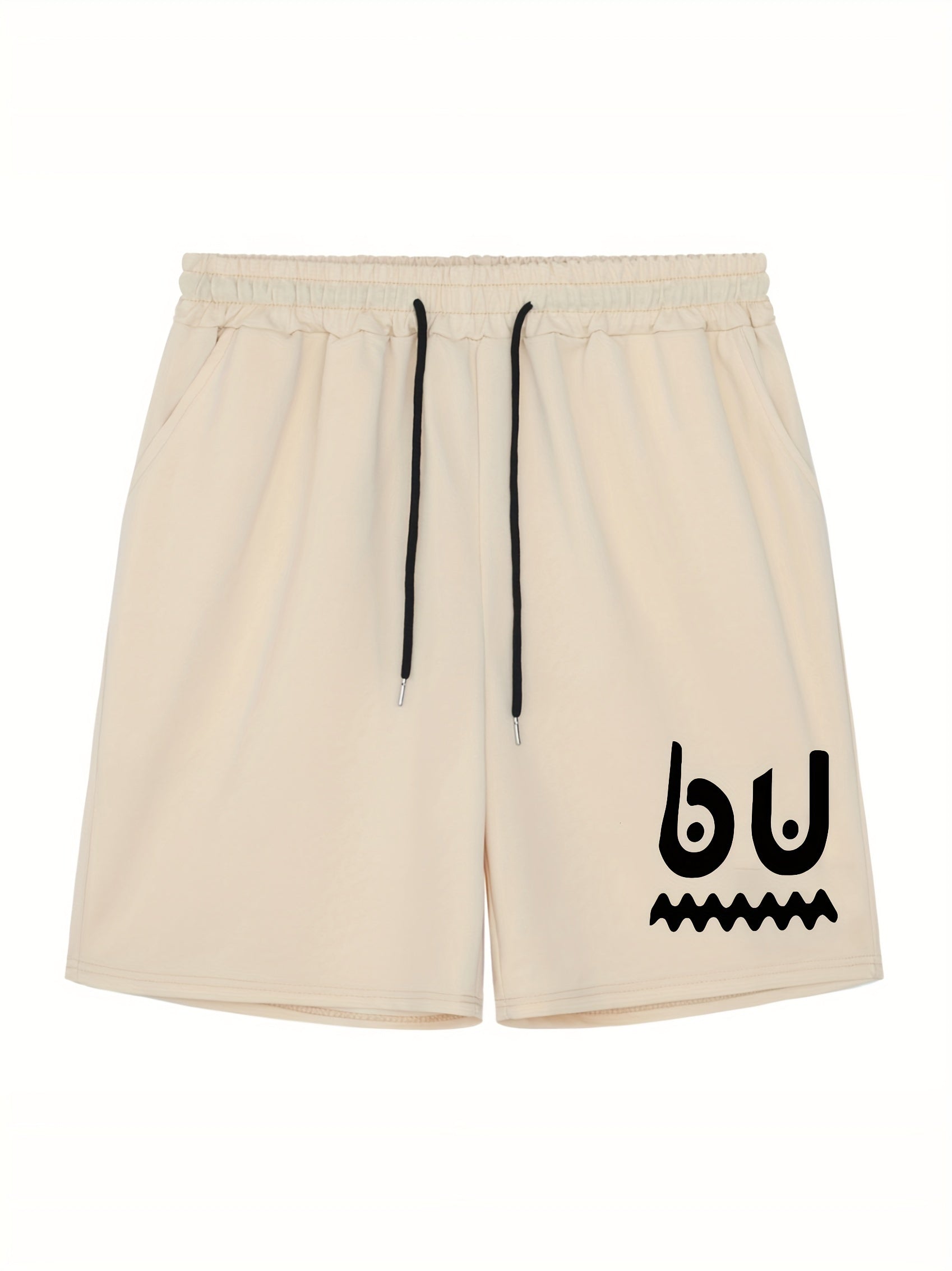 Men's Doodle Graphic Athletic Shorts For Summer