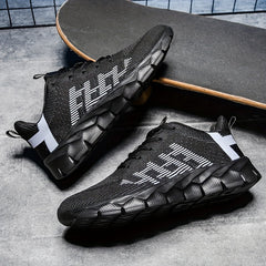 Women's Lace-Up Mesh Sneakers for Workout Gym Running