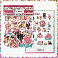 40pcs Vintage Art Stickers for Journaling & Scrapbook DIY