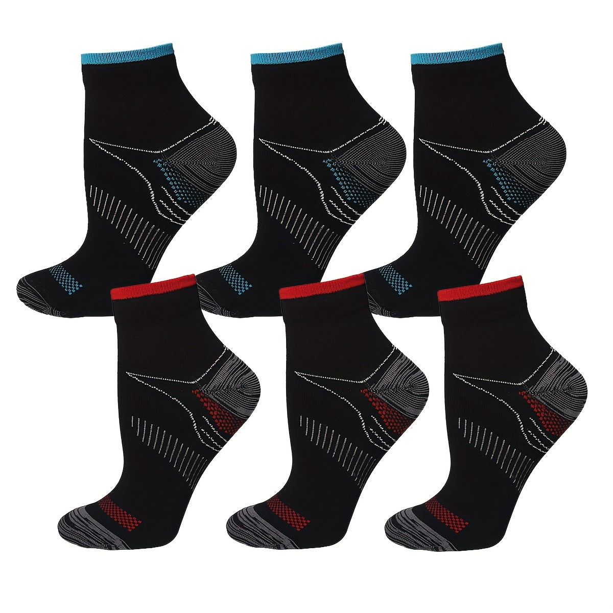 Men's Mid Crew Compression Socks: Sweat Absorbing & Comfy for Sports