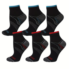Men's Mid Crew Compression Socks: Sweat Absorbing & Comfy for Sports