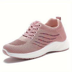 Breathable Heighten Woven Running Shoes Lightweight Thick Bottom