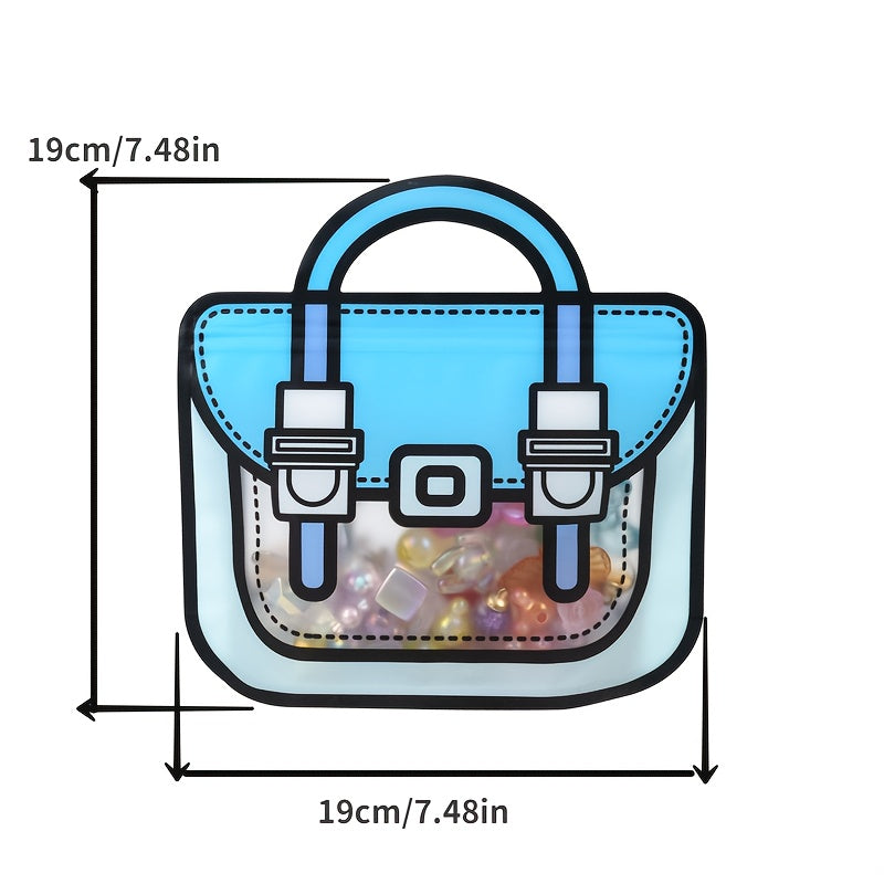 10 Pcs Hand Bag Shape Cookie Candy Zipper Bags for Party Supplies