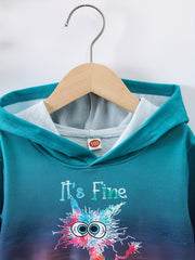 Tie dye Cat Graphic Girls' Hoodie Sweatshirt