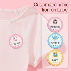 Custom Iron on Name Labels for Clothing Personalized Marking 12-36pcs