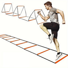 Foldable Agility Ladder Soccer Speed Training w/ Storage Bag