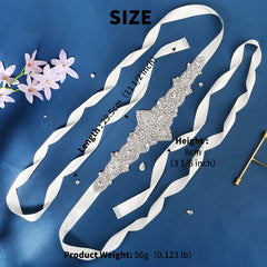 Crystal Wedding Belt Rhinestone Bridal Sash for Bride Dress
