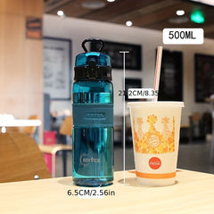 Large Capacity Sports Water Bottle with Scale Portable Space Cup