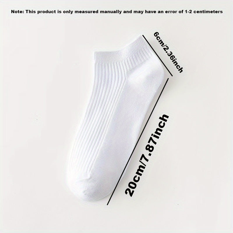 6pairs Soft Solid Low Cut Ankle Socks