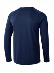 Men's Sun Protection Shirt UPF 50 Long Sleeve Rash Guard