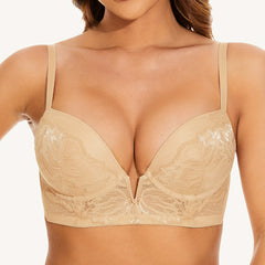 Lace Push Up Plunge Bra Sexy & Comfortable
