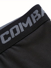 Men's 3 4 Compression Pants Quick Dry Base Layer Sportswear