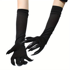 Halloween Long Nail Gloves Gothic Ghost Claw Sleeve Covers Horror Costume Party