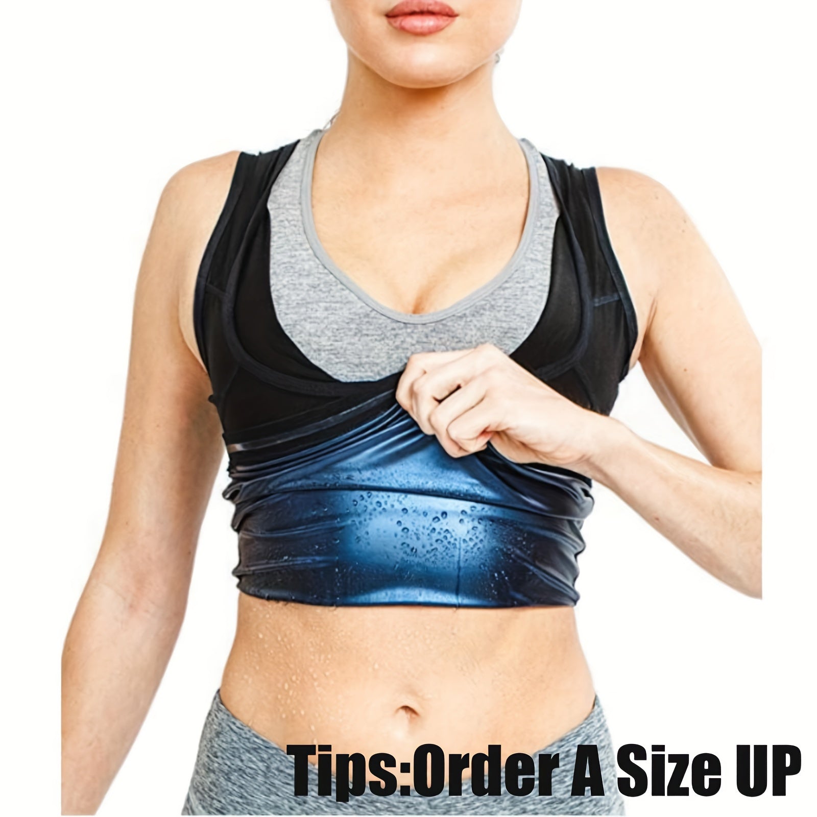 Women Men Sweat Body Shaper Vest Yoga Tummy Control Sauna Vest