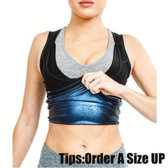 Women Men Sweat Body Shaper Vest Yoga Tummy Control Sauna Vest