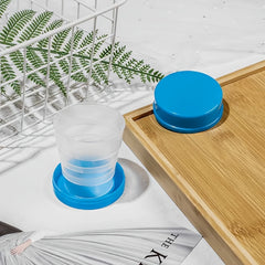 Portable Folding Cup Transparent Plastic Water Cup Mini Travel Mug