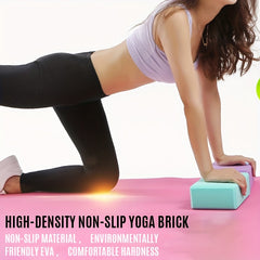Non Slip High Density Yoga Foam Blocks - Enhanced Fitness Performance
