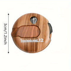 Wood Grain Golf Stroke Counter Mini Stroke Counter Up to 12 Shots