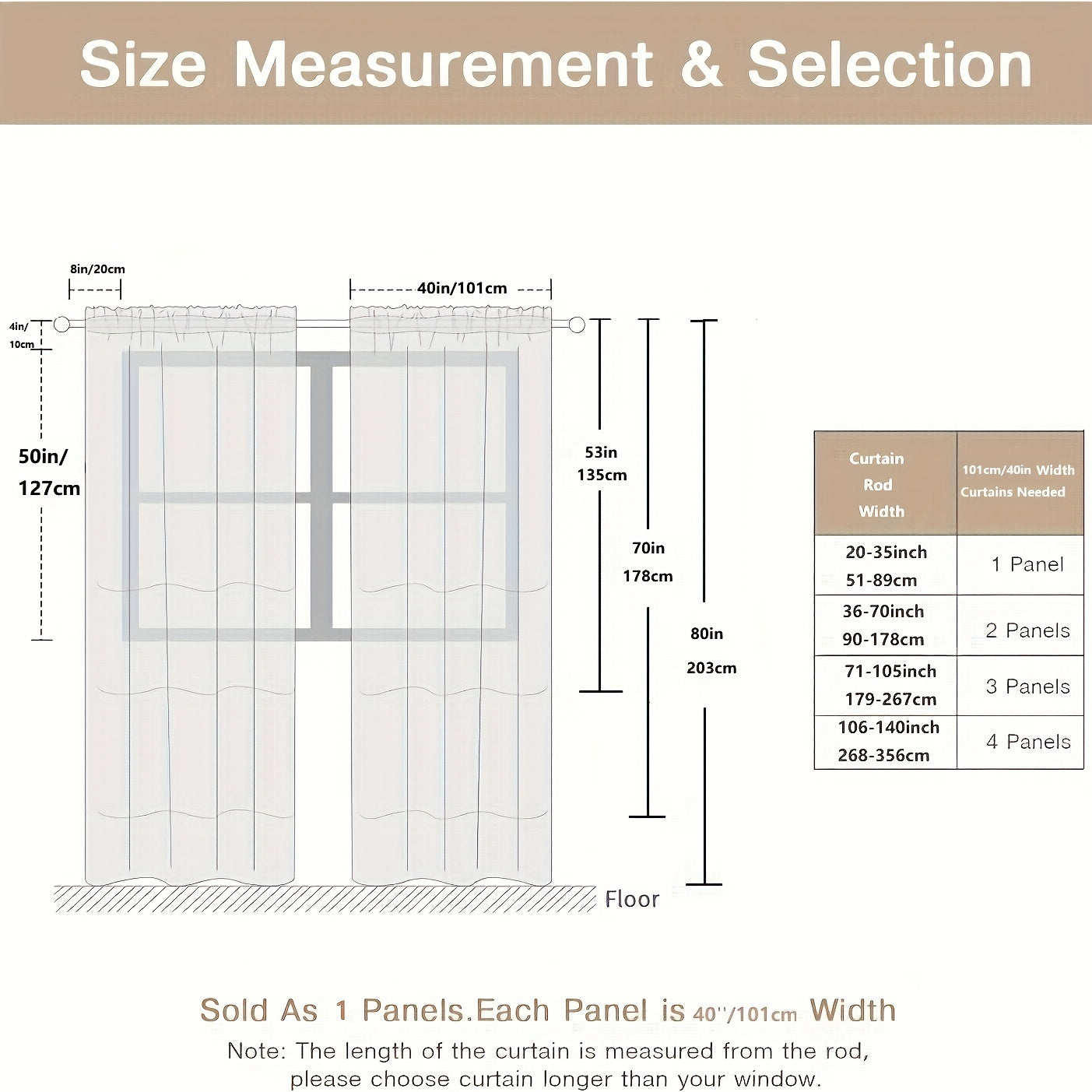 Soft Pleated Hook Curtain for Bedroom Study Living Room