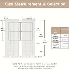 Soft Pleated Hook Curtain for Bedroom Study Living Room