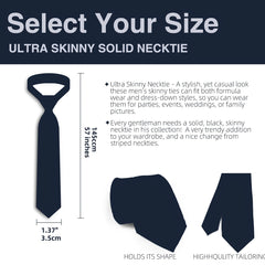 Vintage Ultra Skinny Necktie Gothic Uniform Suit Tie