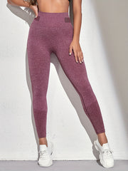 High Waist Yoga Sports Leggings Striped Detail