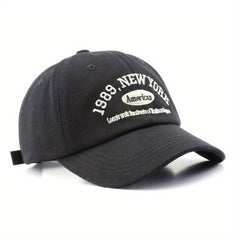 Vintage Letter Embroidery Baseball Cap 1989 York American Sun Hats