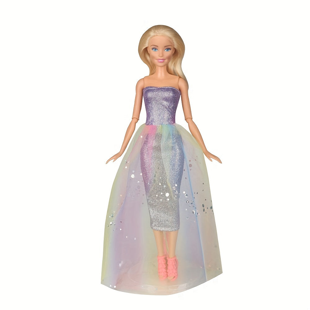 2 Sets Doll Clothes: Party & Daily Dresses for 29-21 cm Dolls