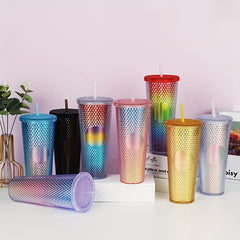 750ml Reusable Water Bottle Leak Proof Lid Straw Sports Fitness Stay Hydrated