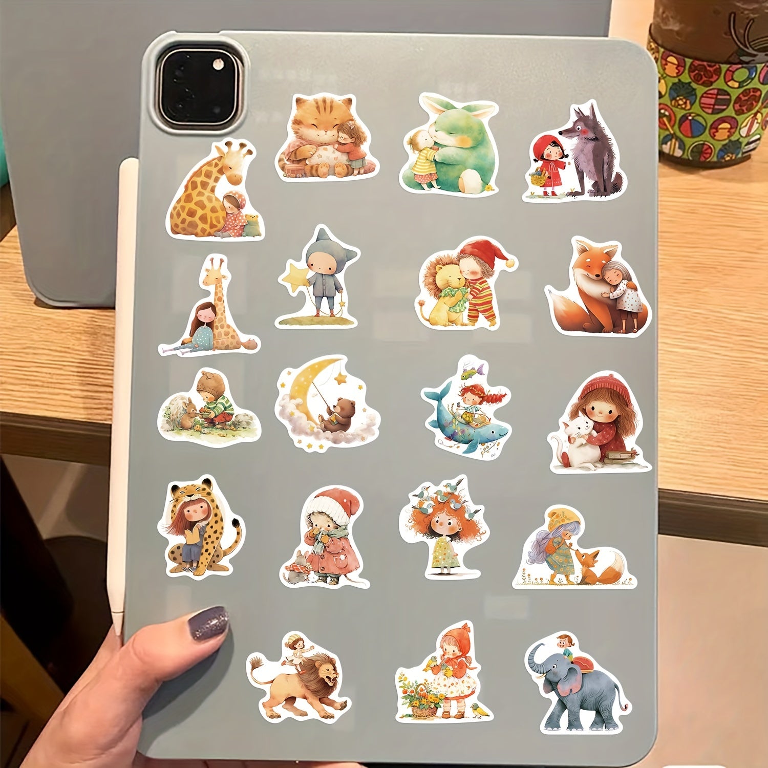 50pcs Lion Elephant Waterproof Vinyl Stickers for Laptop Skateboard Phone Case