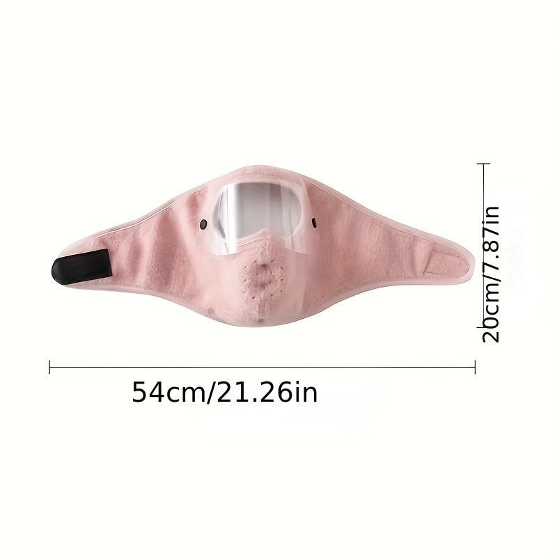 Unisex Full Face Mask with Eyewear Winter Warm Fleece Face Cover