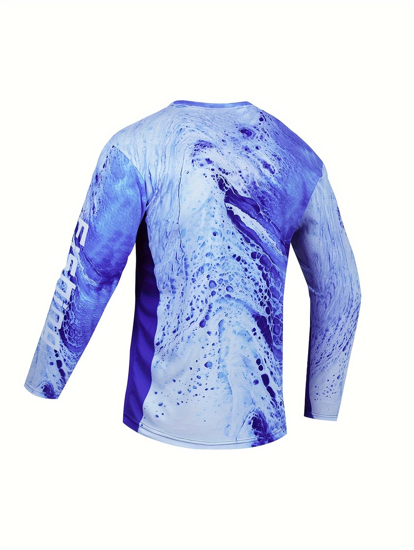 Men's Long Sleeve Fishing Shirt Crew Neck Sweatshirt