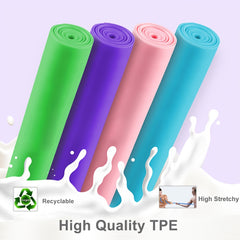 TPE Yoga Straps Resistance Bands for Strength Training
