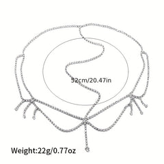 Vintage Rhinestone Hair Chain Women's Forehead Chain Hair Accessory