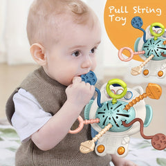 Sensory Sorting Pull String Toy for 6-18 Month Olds